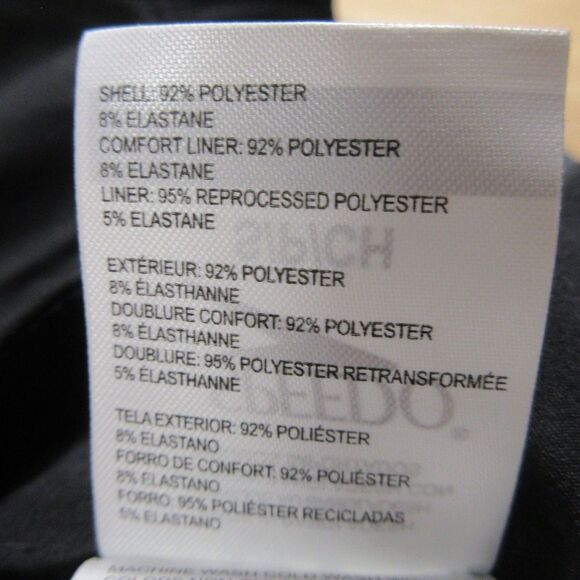 SPEEDO Tech Volley Swim Shorts Sz S (30-32) Black Grey Swim Trunks Swimsuit NWT - Picture 7 of 11